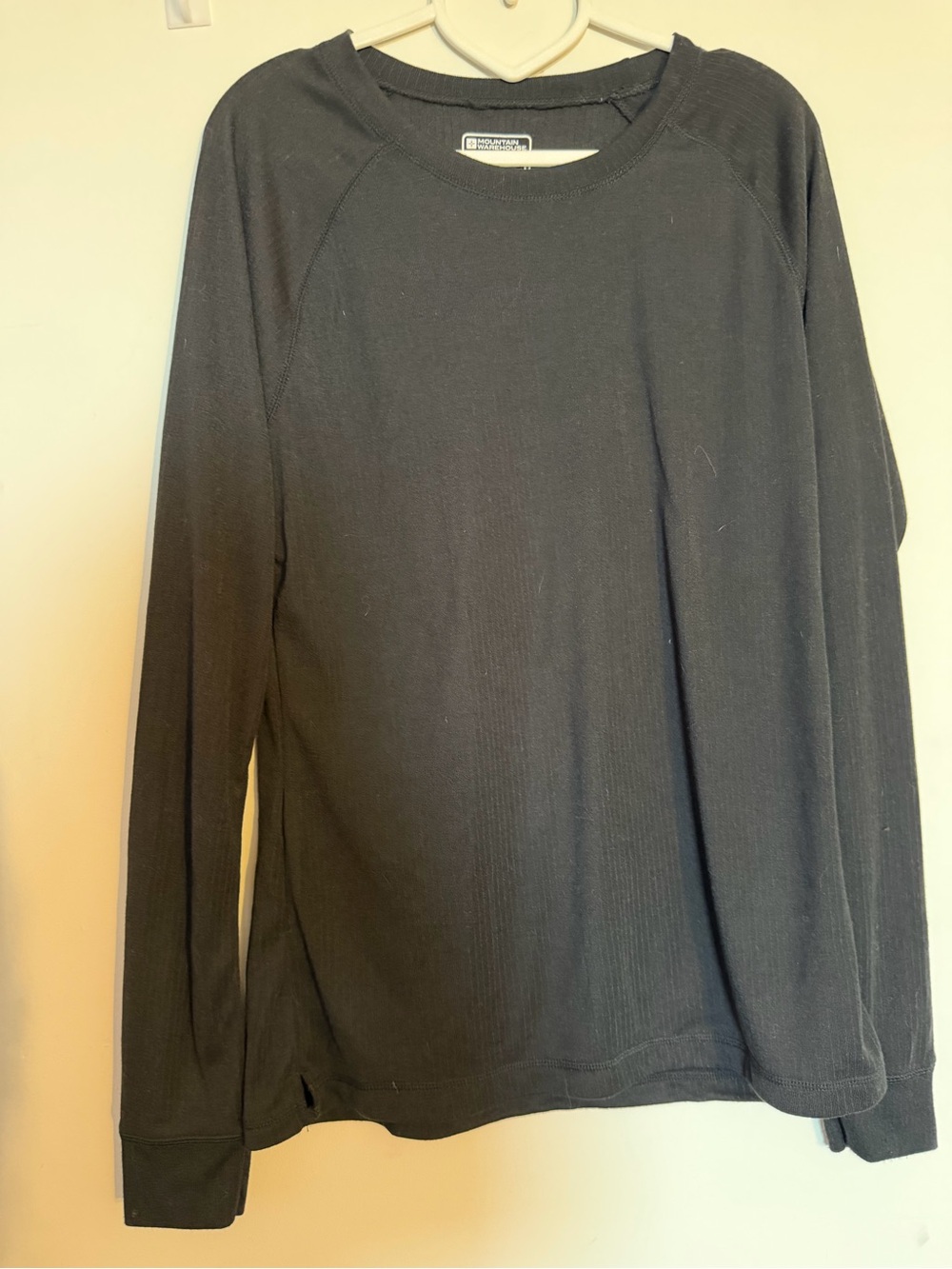 Black Women's Crew Neck Thermal Top by Kensington Bay
